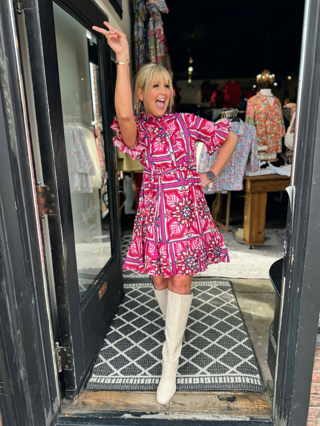 Uncle Frank Tile Styled Dress
