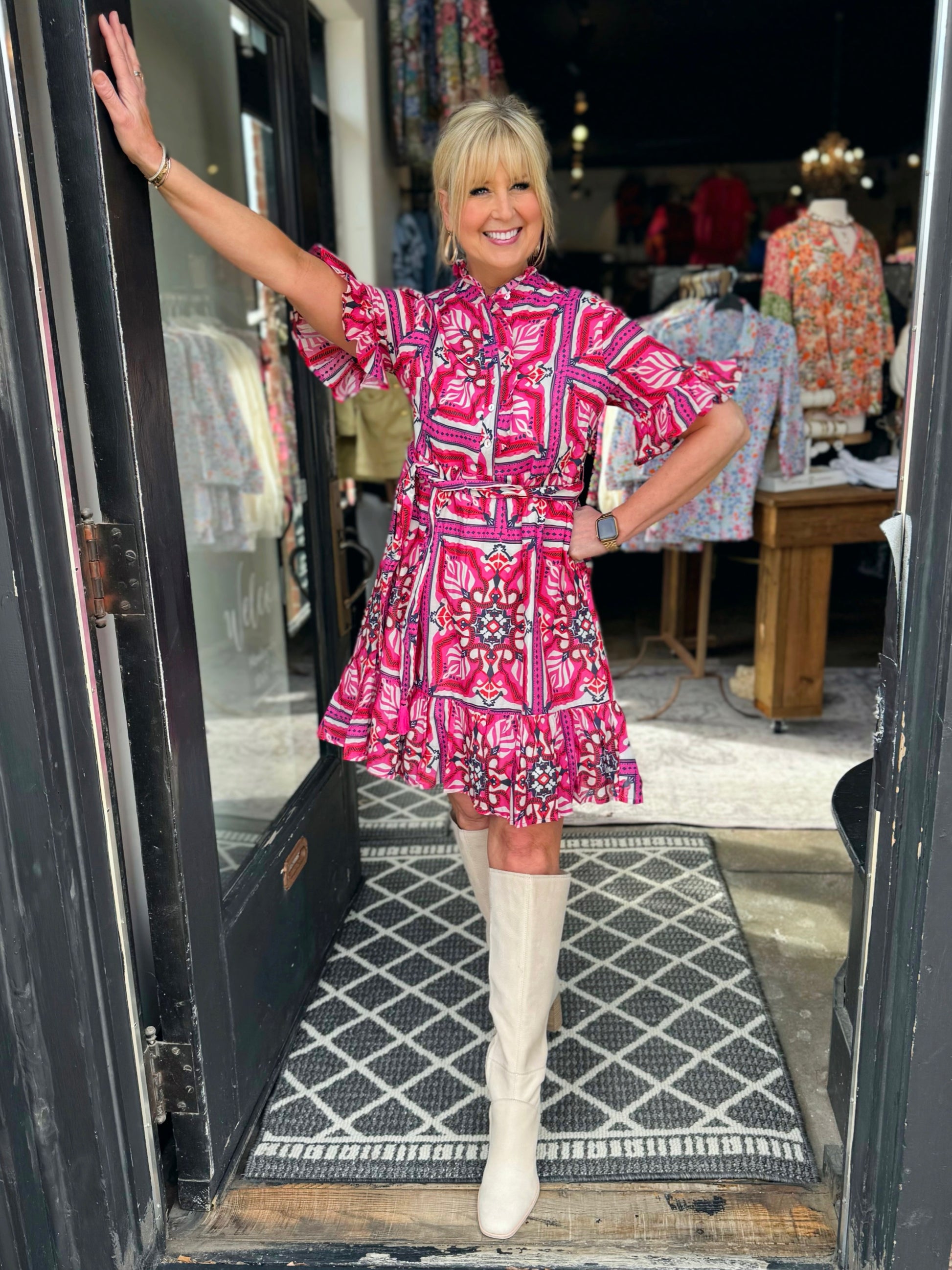 Uncle Frank Tile Styled Dress Uncle Frank Tile Styled Dress