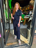 With Black Kylie Jumpsuit Eclipse Pinstripe