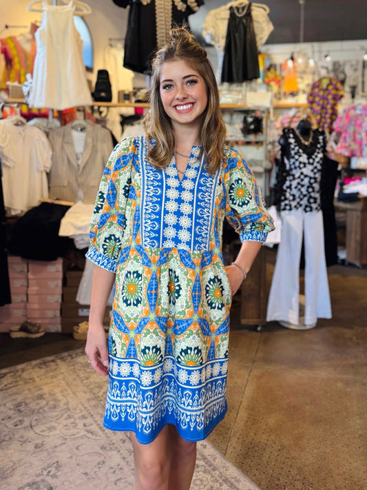 Joy Joy Mums Border Dress