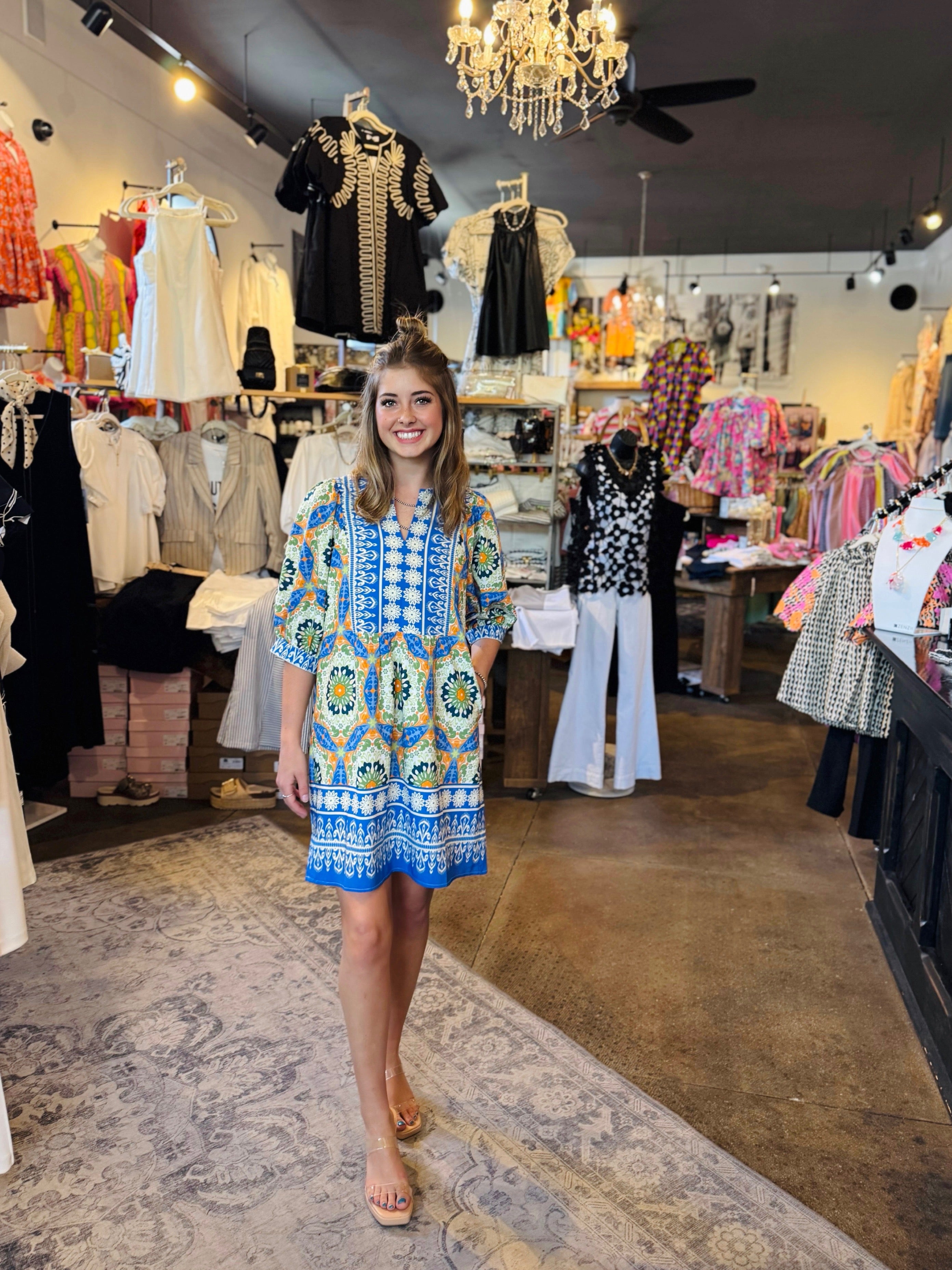Joy Joy Mums Border Dress