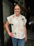 Byoung Ivory Embroidered Shirt 20818833
