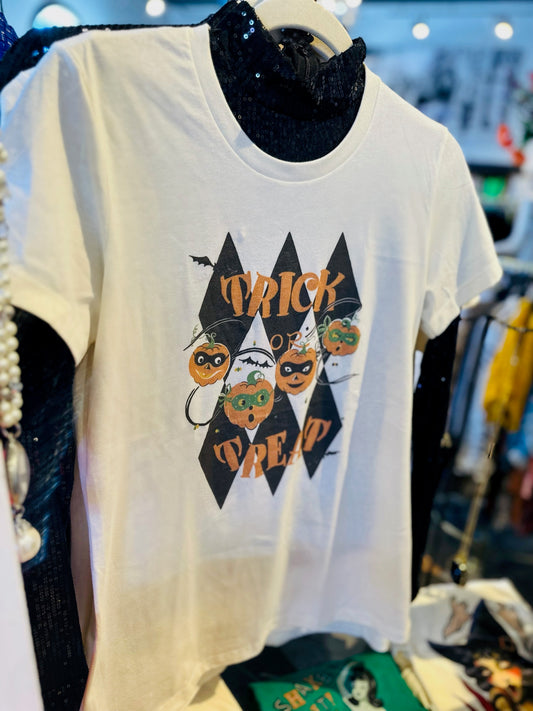 Trick or Treat 2 Tee in Ivory