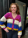 TRIBAL CREAM MULTI SWEATER CARDIGAN