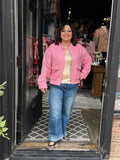 EsQualo Rose Jacket Bomber Jacquard