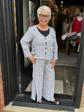 HABITAT BLK/WHT PANTS STRIPE GEMMA 252222