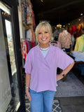 Ivy Jane Orchid Folded Hem Popover