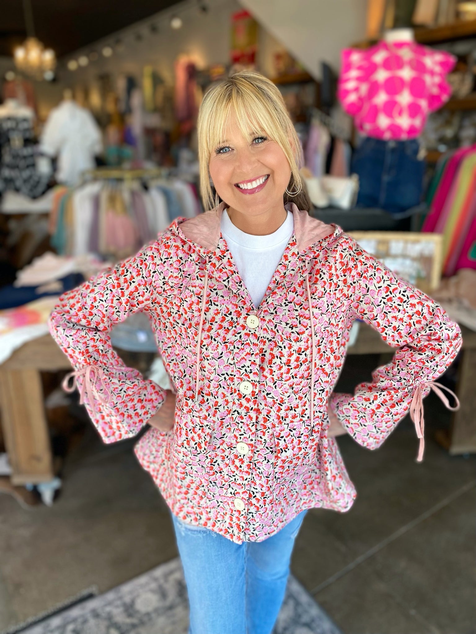 Floral Everything Pink Multi Jacket