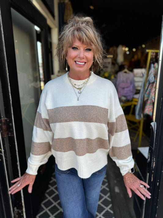 Esqualo Sweater Striped Melange