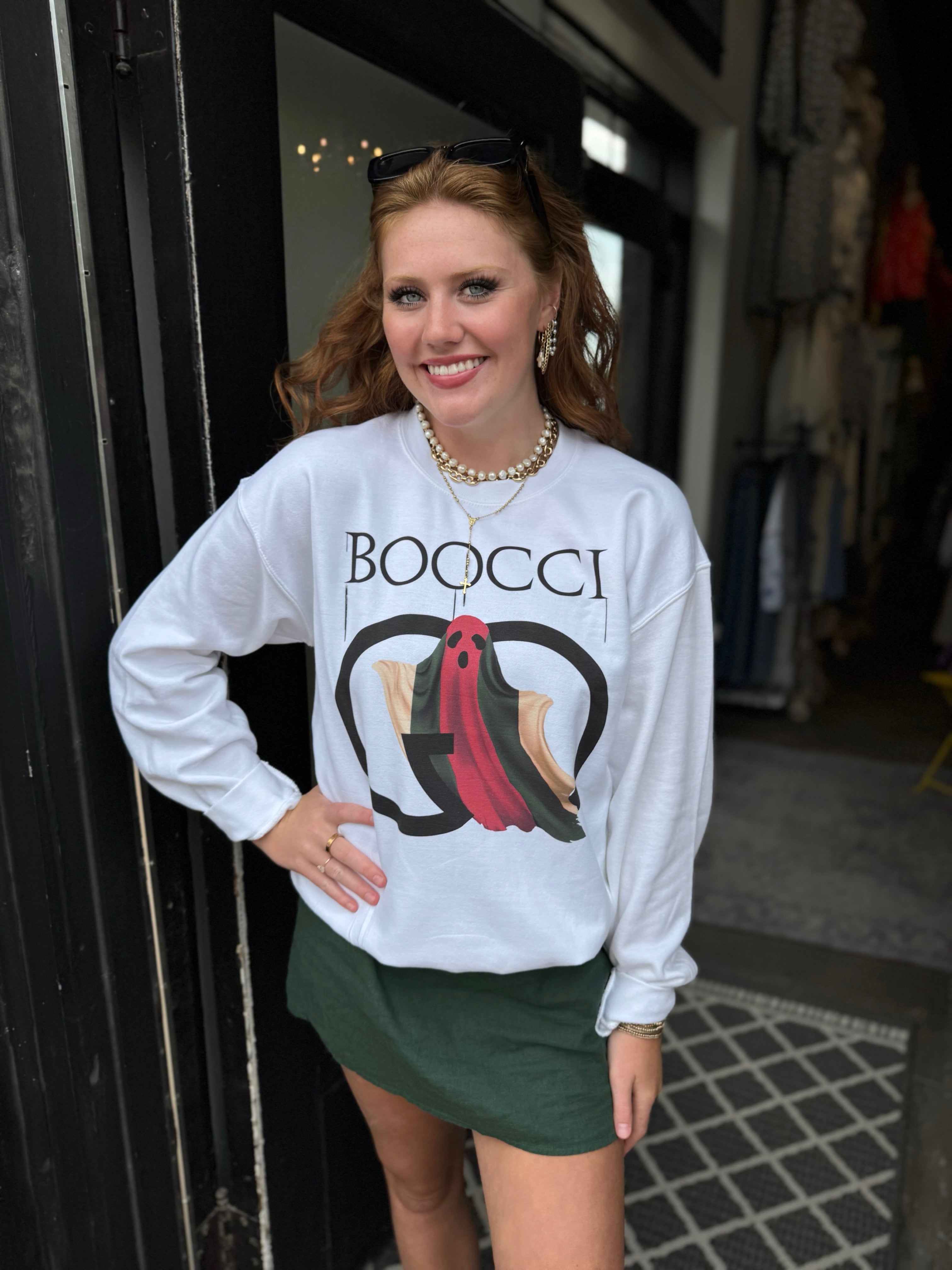 BOOcci White Sweatshirt
