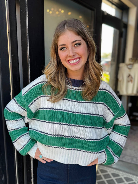 Creamy Dreamy Greeny Pullover Sweater