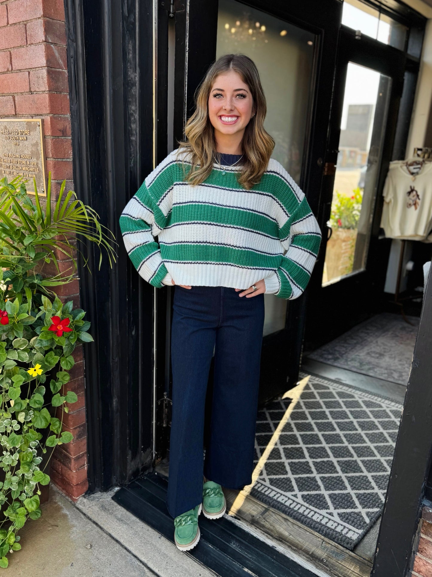 Creamy Dreamy Greeny Pullover Sweater