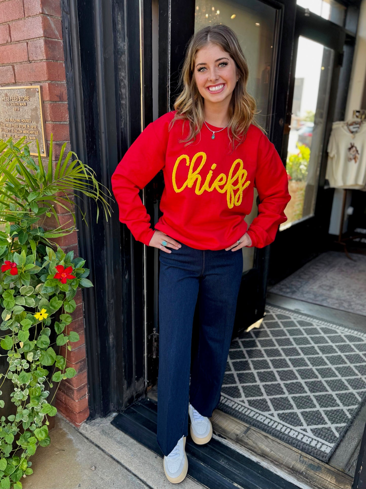 Chiefs Yarn Embroidered Sweatshirt
