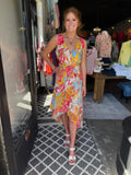 Jade Island Breeze Ruffles Side Wrap Dress