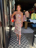 Jade Jungle Tiger Belted Tube Dress