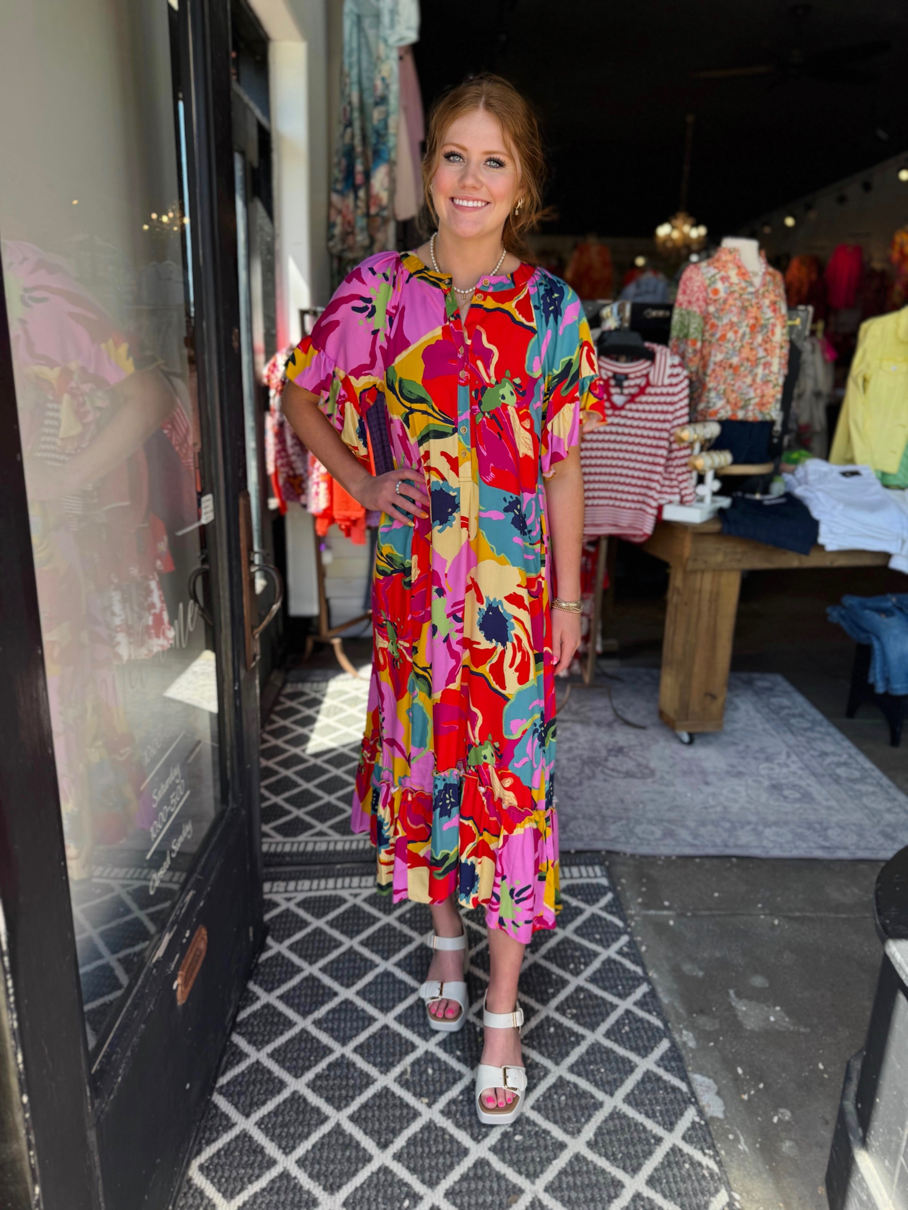 Uncle Frank Multi Go With The Flow Dress