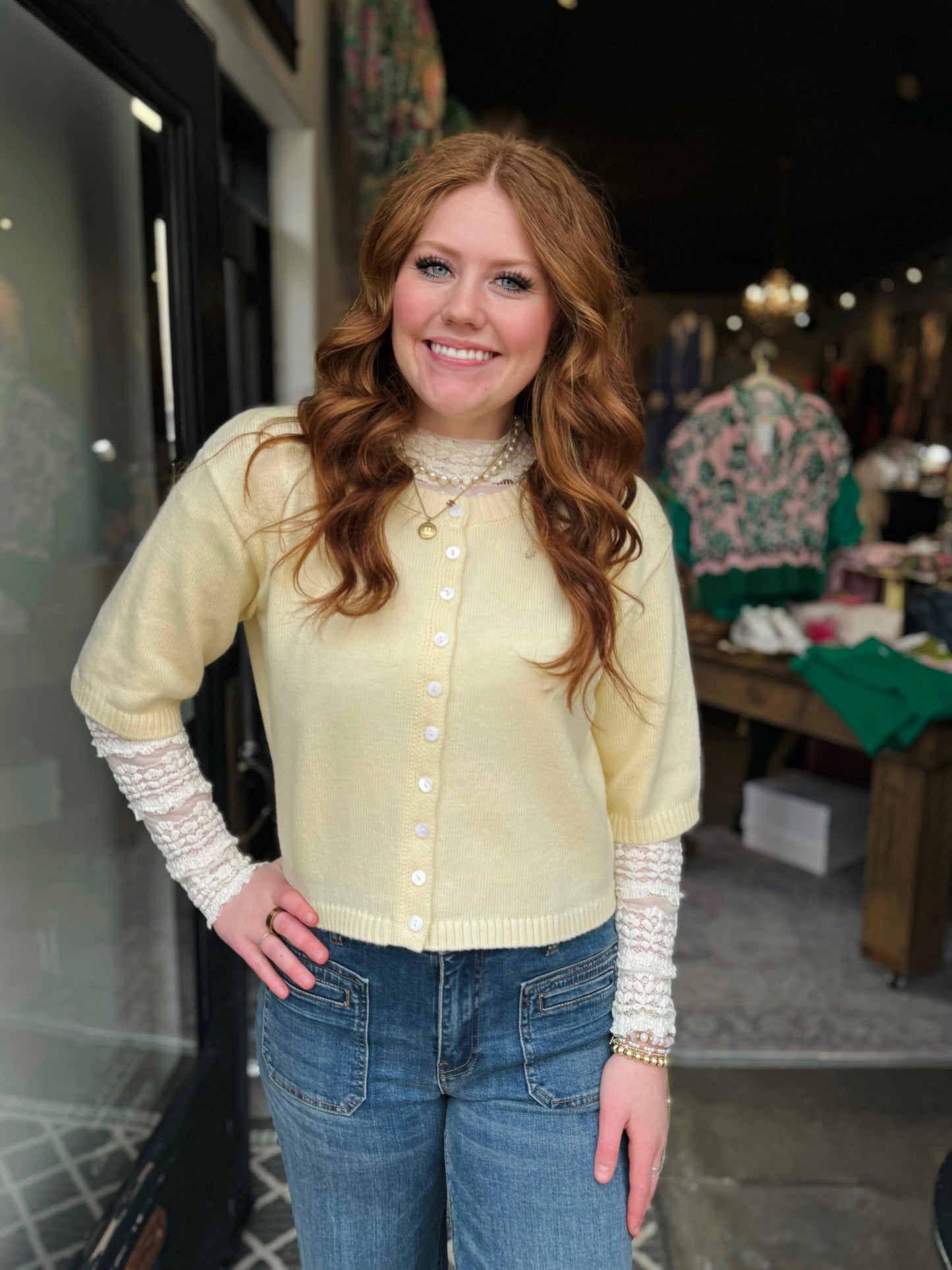 Ivy Jane Butter Cardigan Sweater