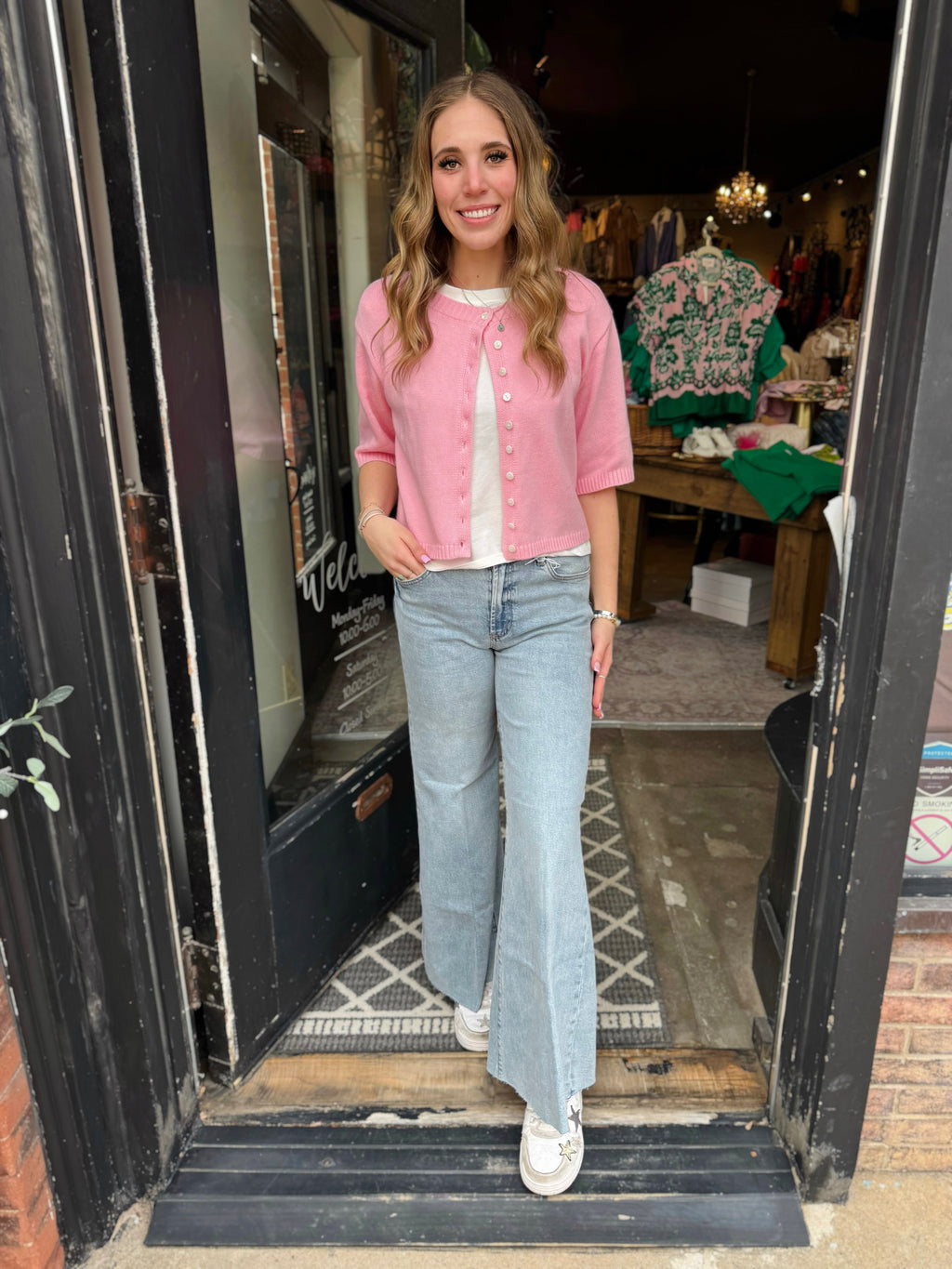 Ivy Jane Pink Cardigan Sweater