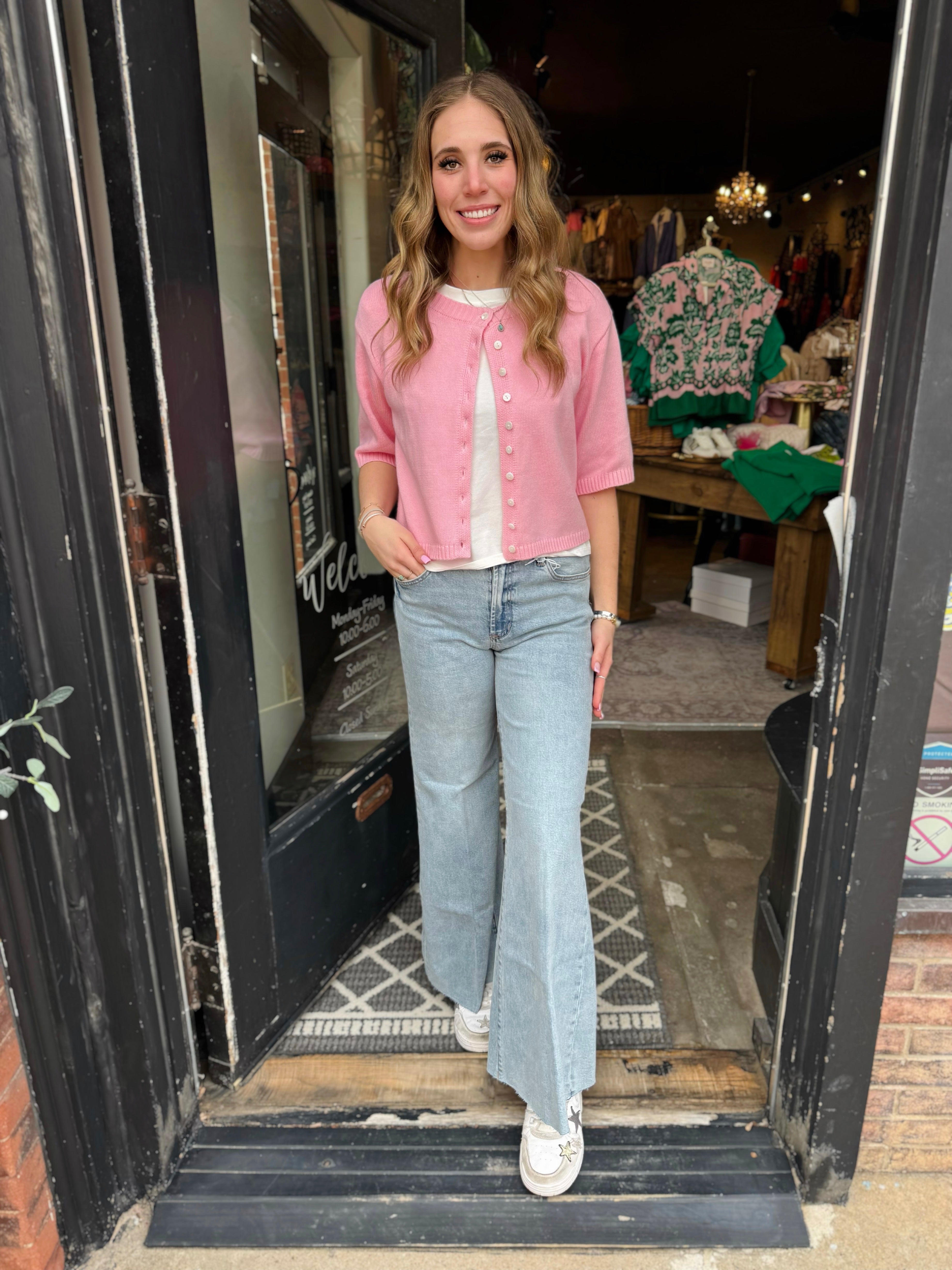 Ivy Jane Pink Cardigan Sweater