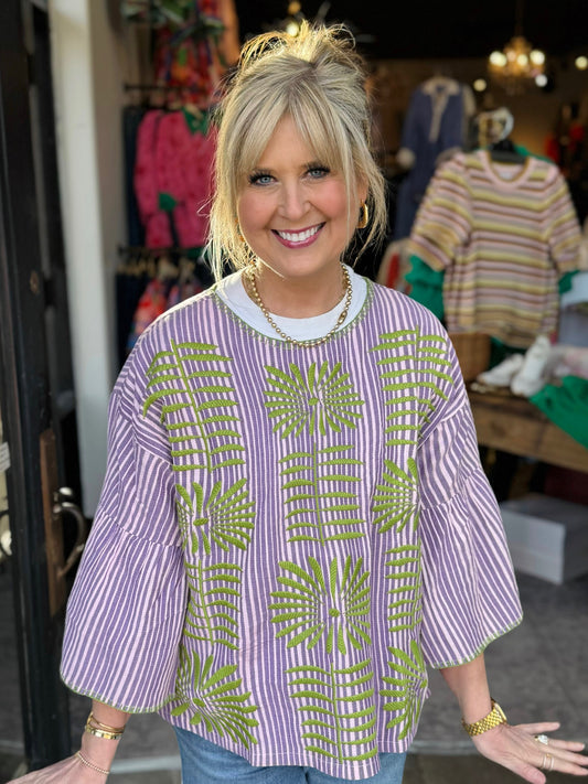 Sister Mary Purple Elena Top 00000