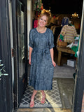 Uncle Frank Indigo Tucked Sleeve Denim Dress