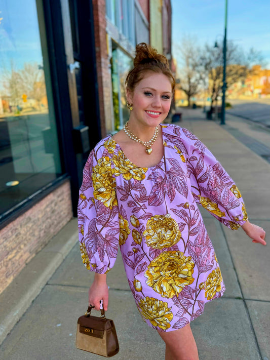 Uncle Frank Pink Roses Dress 74654