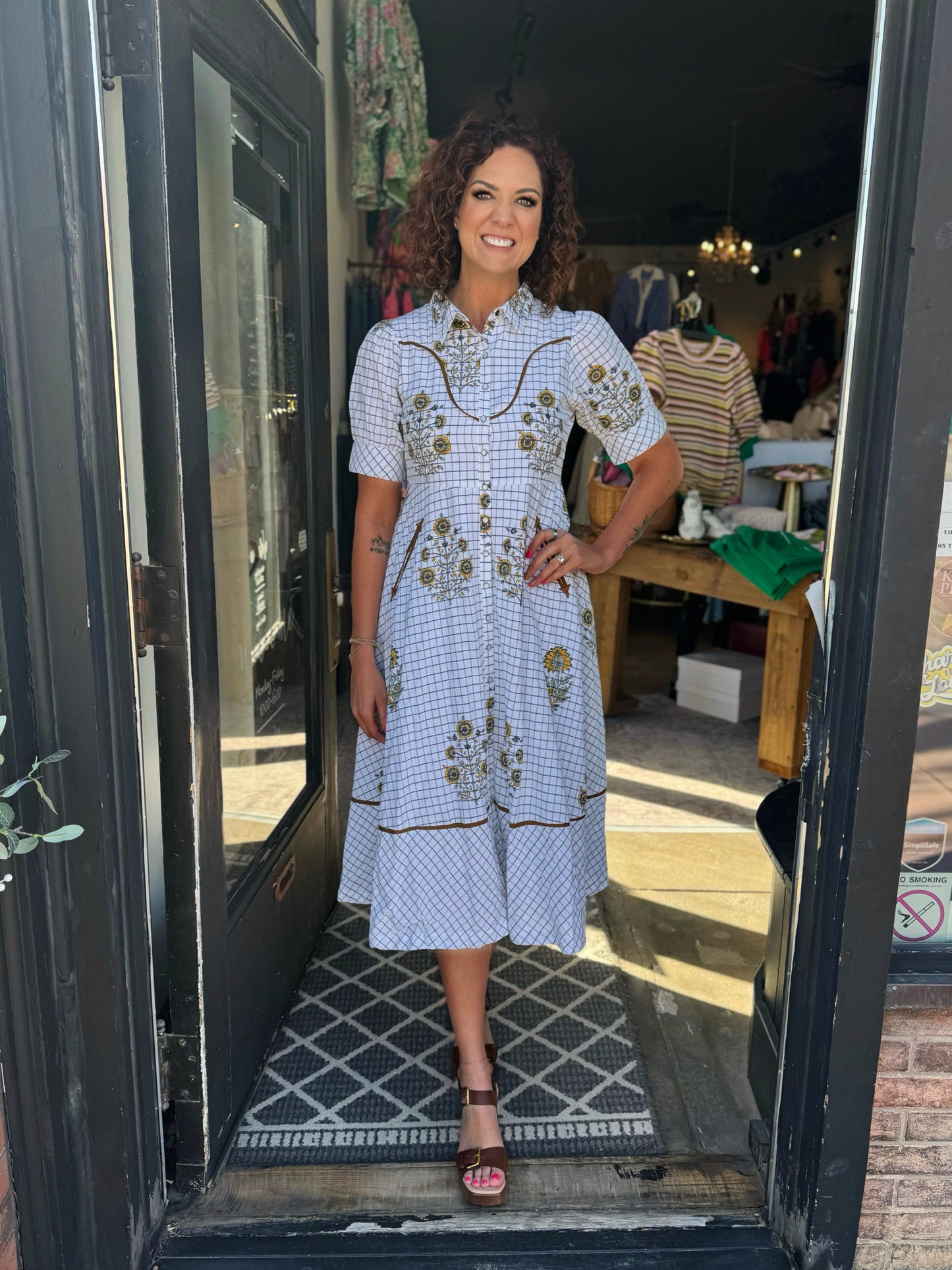 Uncle Frank Ivory Western Flair Dress
