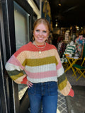 Falling For Stripes Sweater