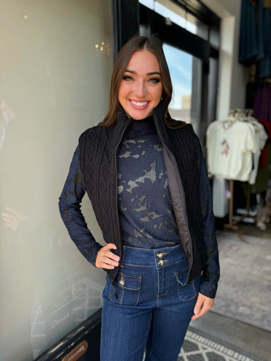 Lysse Prudence Reversible Puffer Sweater Dress