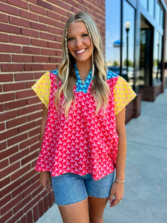 Ivy Jane Waves of Color Top