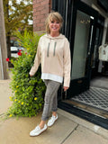 Another Love Shayna Almond Hoody Sweater