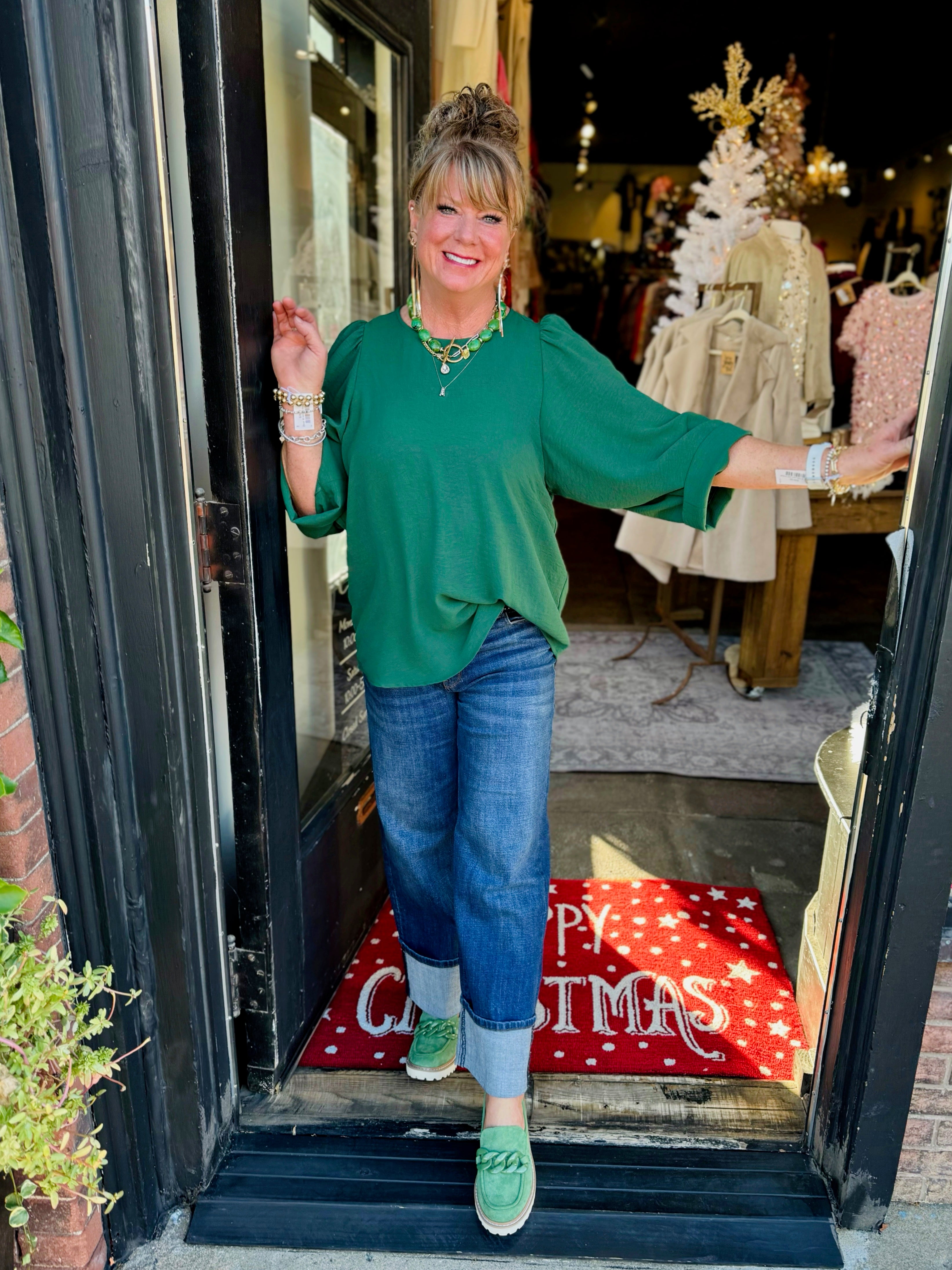 Ivy Jane Hunter Tucked Sleeve Top