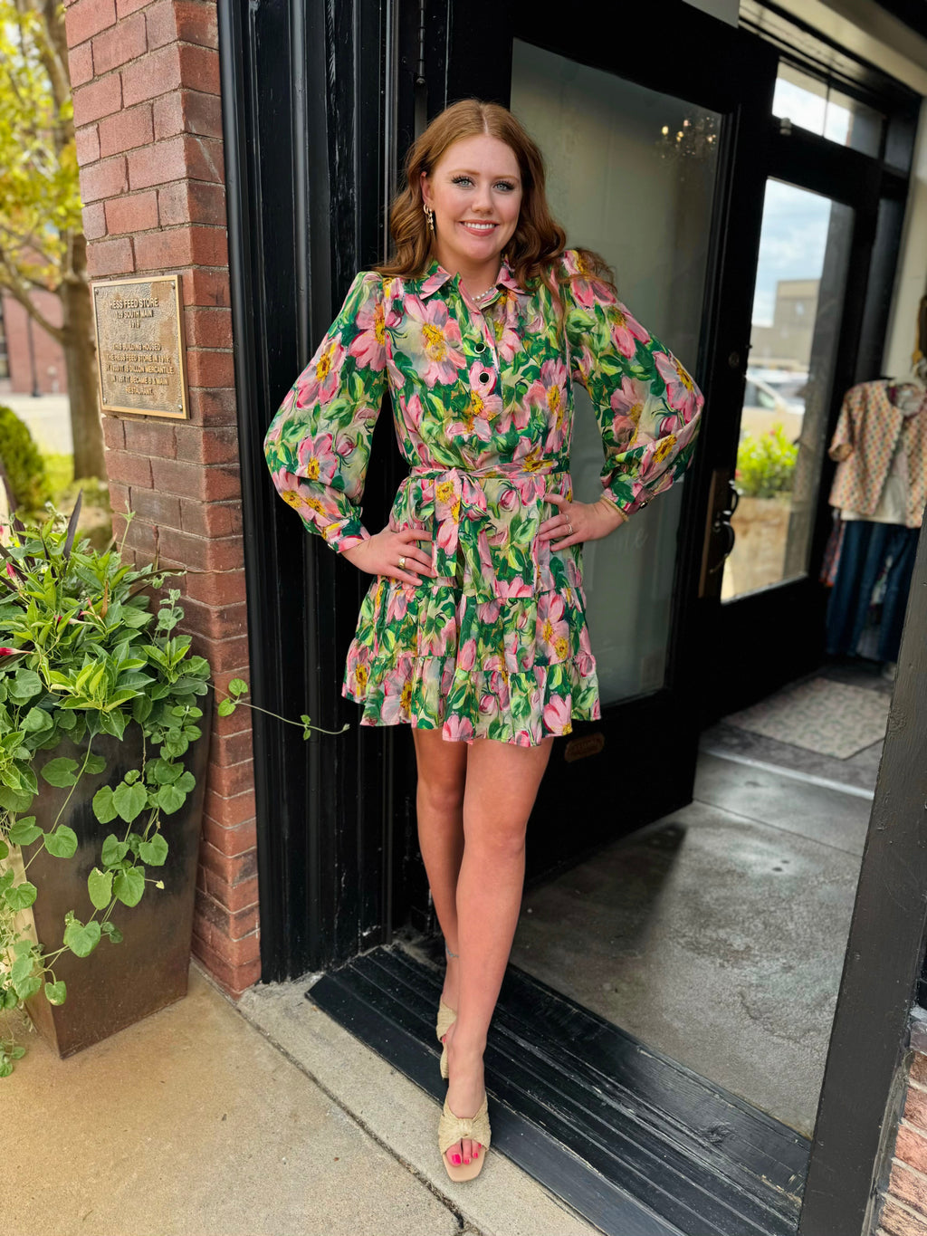 JADE 79G9931-9 GOLDEN MAGNOLIA DRESS