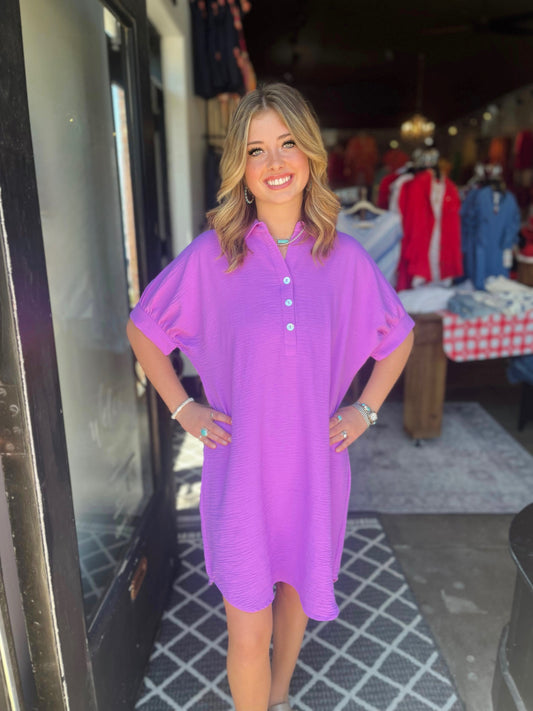 Ivy Jane Orchid Campshirt Dress