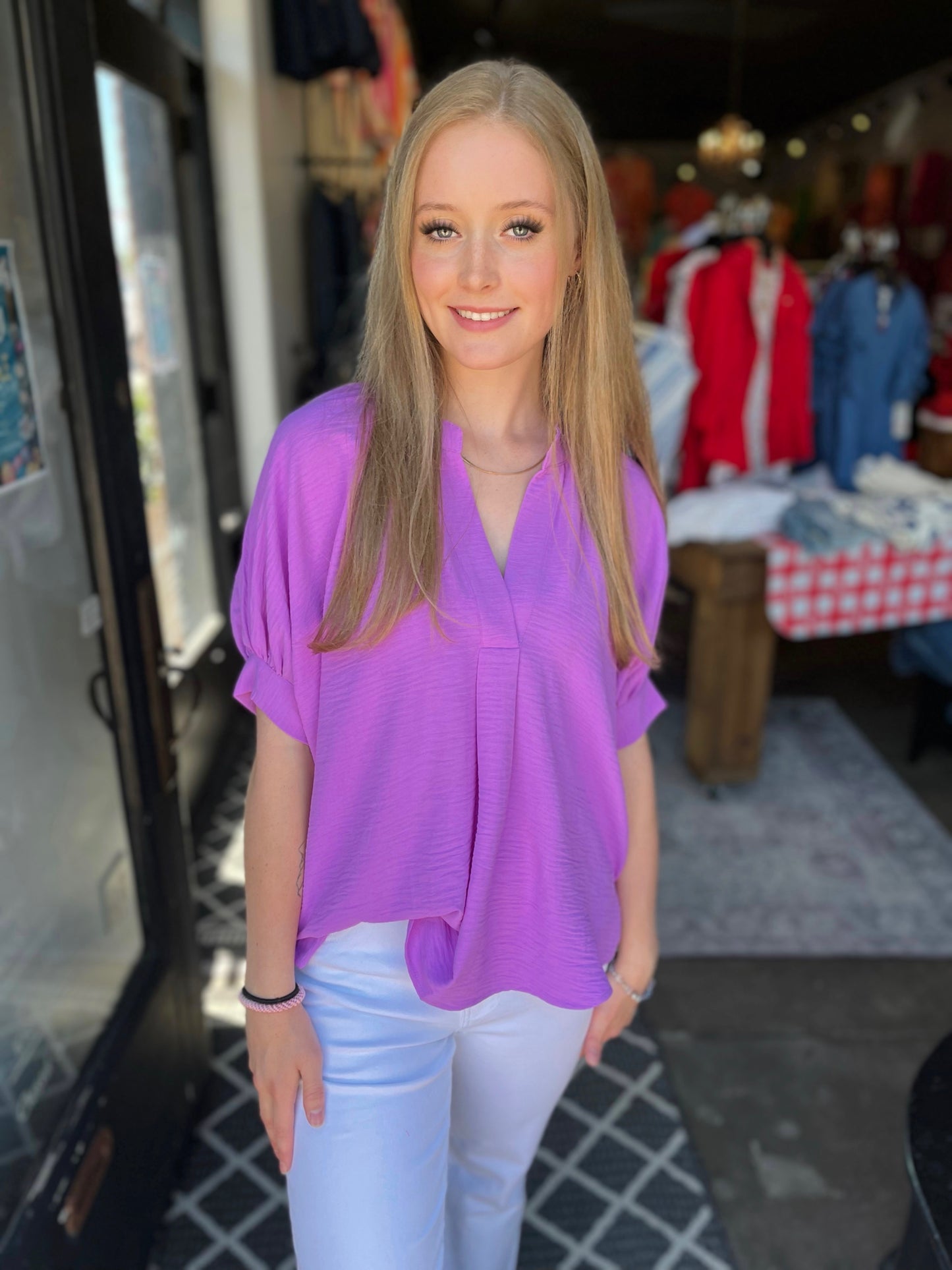 Ivy Jane Orchid Popover Dolman Top