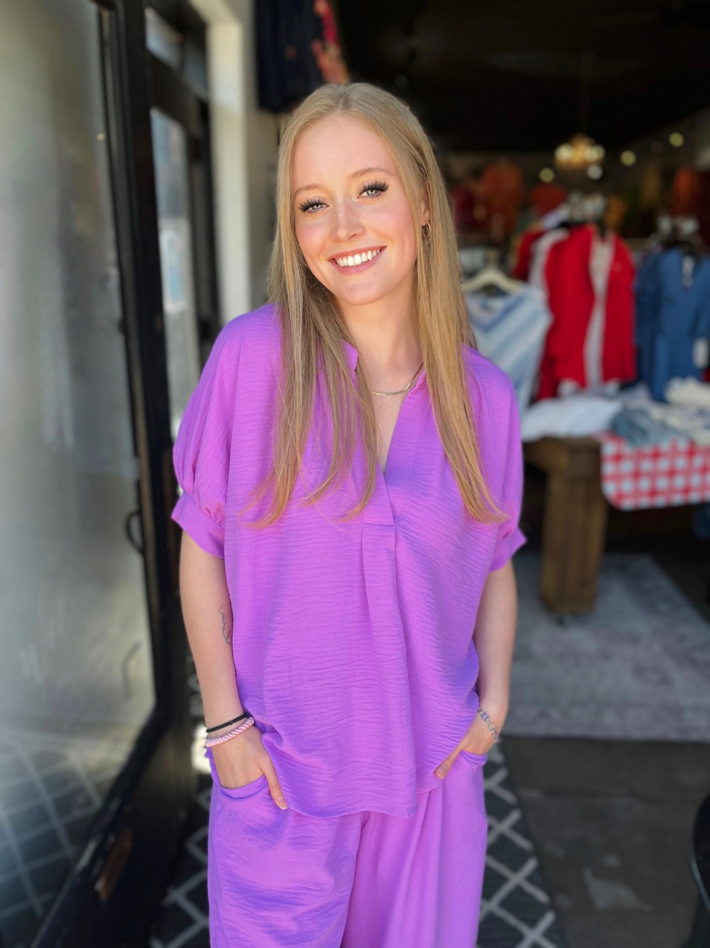 Ivy Jane Orchid Popover Dolman Top