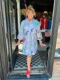 Tribal Sailboat Shirt Dress
