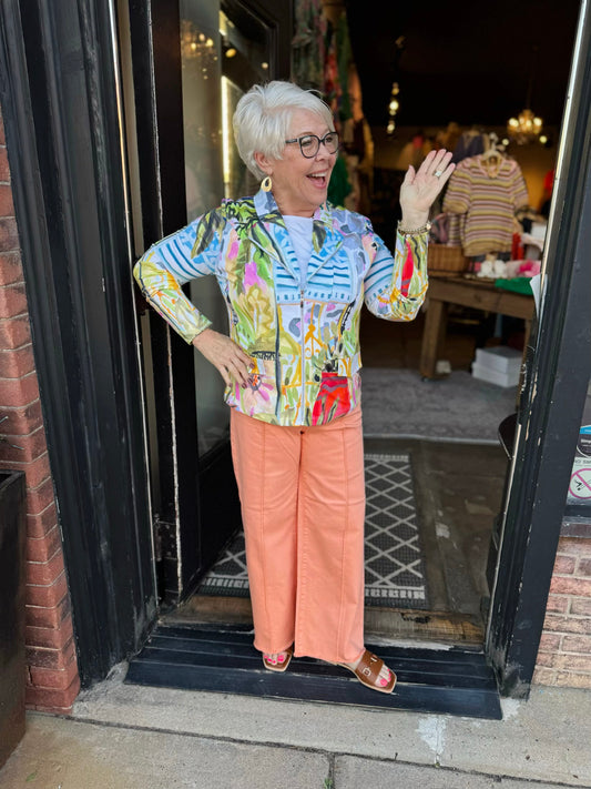 DOLCEZZA 26718 CHEETAH IN THE CITY KNIT JACKET