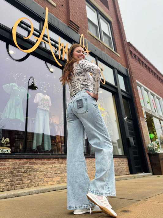 HABITUAL EASTON WIDE LEG AIRE JEAN 1742