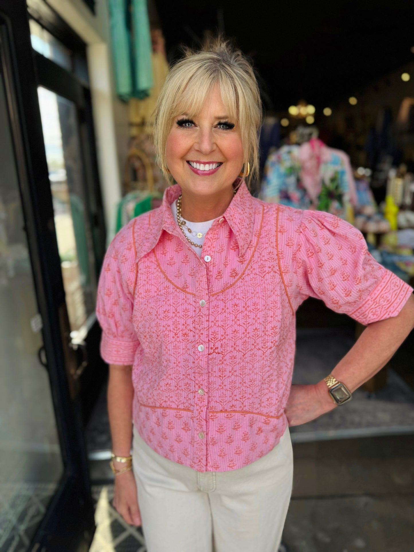Ivy Jane Kantha Stitched Shirt Jacket140073