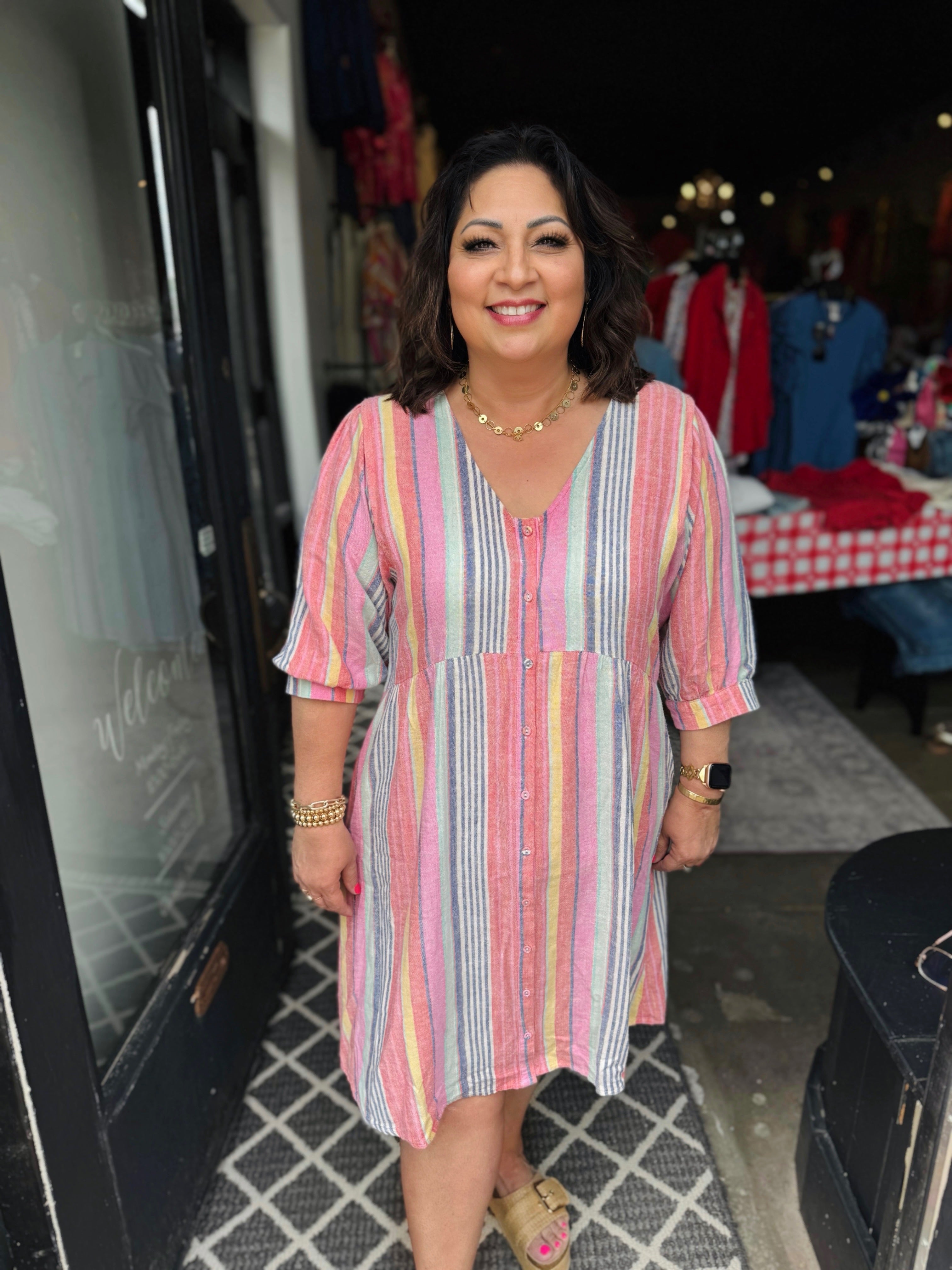 FDJ Canar Stripe Dress