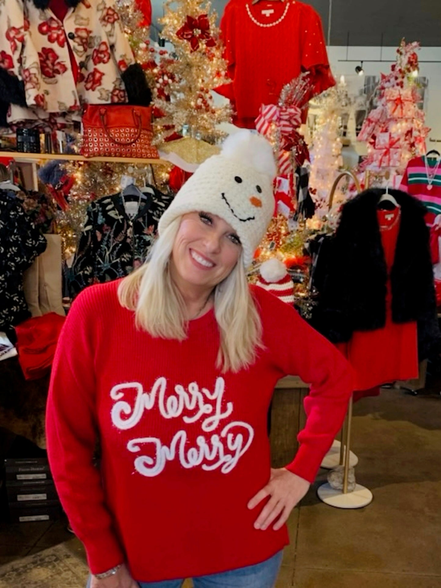 Mary Square Logan Merry Merry Sweater