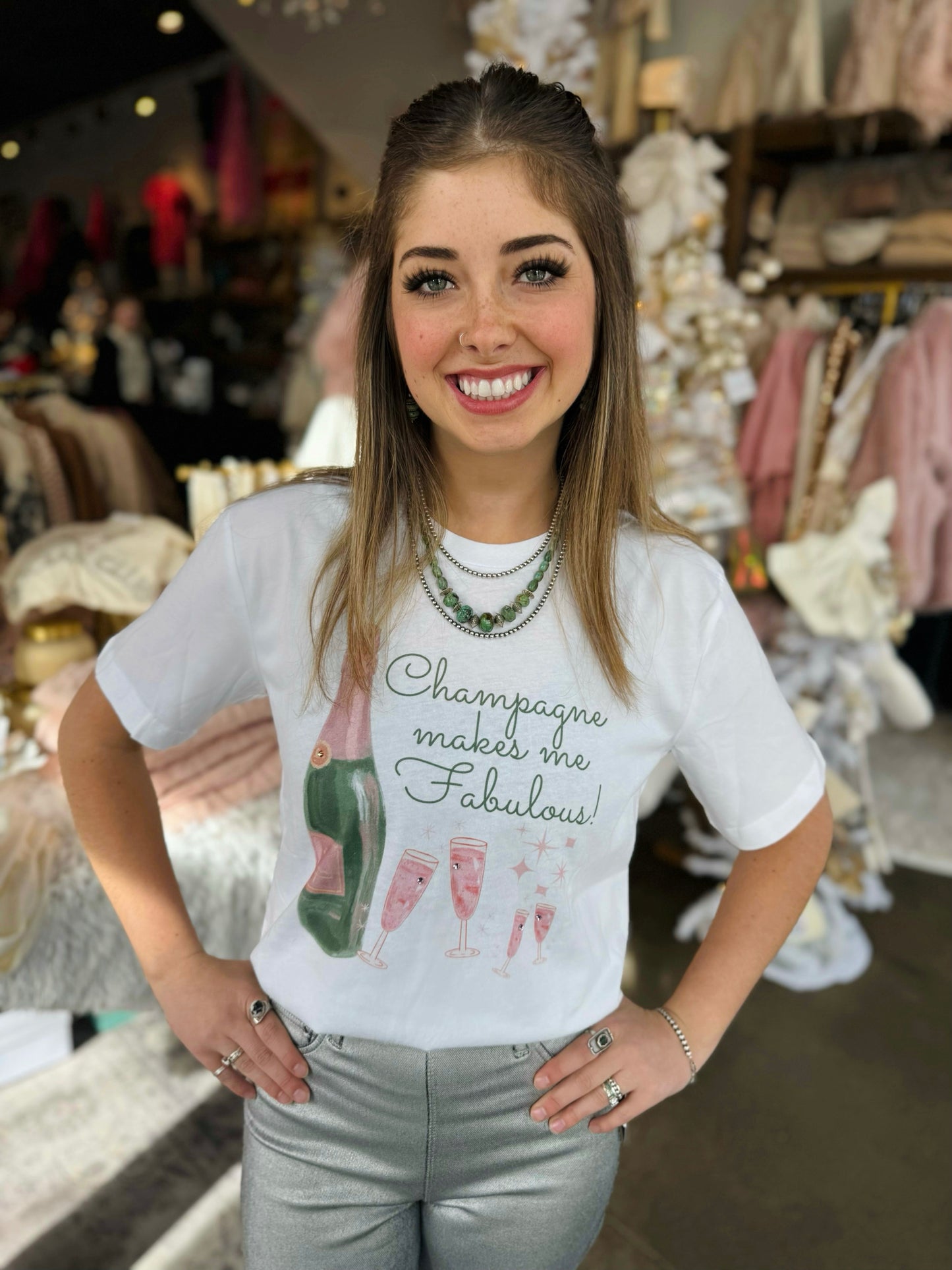 Champagne Makes Me Fabulous Tee