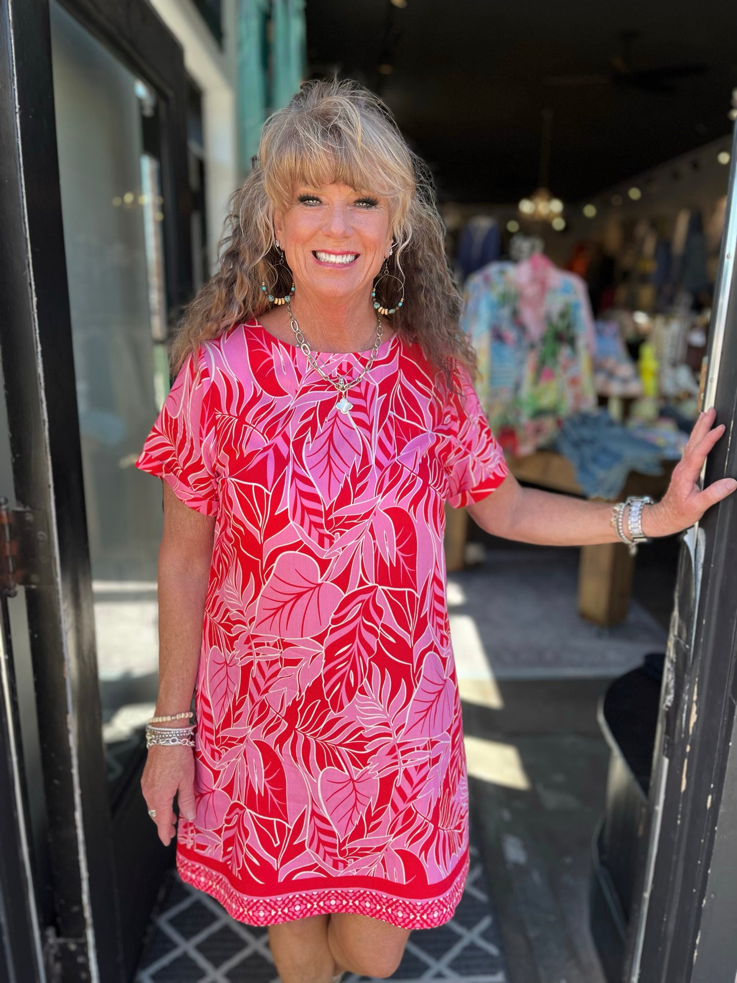 MOLLY BRACKEN RED BELIZE DRESS TL415EE
