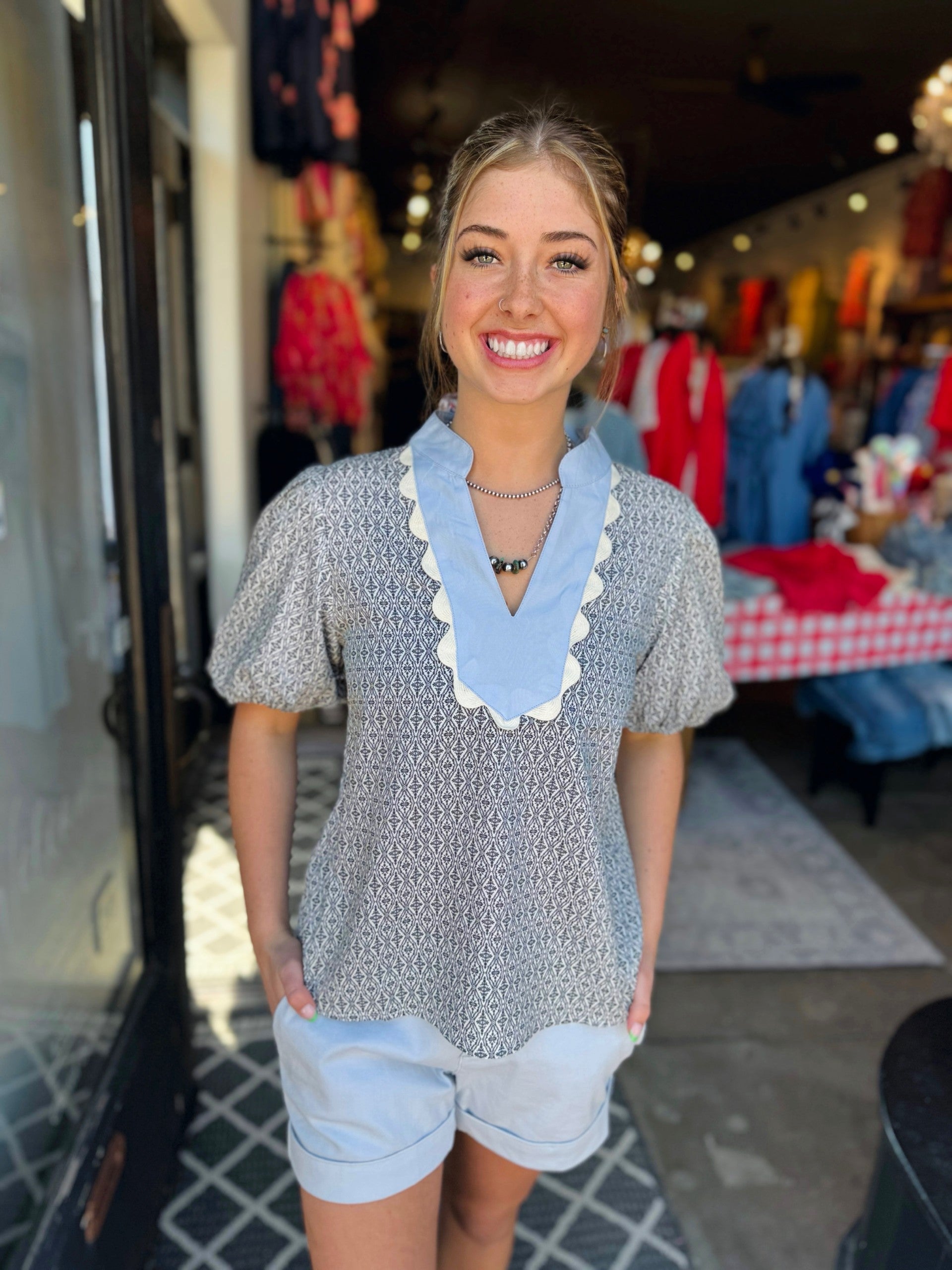 The Whitney Puff Sleeve Top