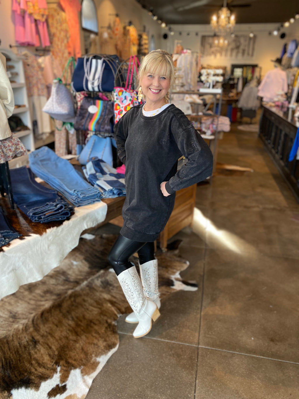Maui White Texan Boots